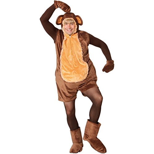 NET TOYS Tierkostüm Affenkostüm für Herren Fasching Affen Kostüm JGA Junggesellenabschied Outfit Verkleidung AFFE von NET TOYS