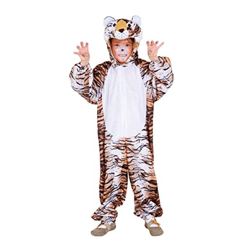NET TOYS Tigerkostüm Kind Tiger Overall 116/128, 5-7 Jahre Wildkatze Kinderkostüm Raubkatze Kostüm NET TOYS Tigerkostüm Kind Tiger Overall 116/128, 5-7 Jahre Wildkatze Kinderkostüm Raubkatze Kostüm von NET TOYS