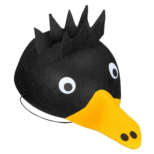 NET TOYS Tolle Krähen Mütze - Schwarz-Gelb - Cooles Kinder-Kostüm-Zubehör Raben-Vogel Hut für Jungen und Mädchen NET TOYS Tolle Krähen Mütze - Schwarz-Gelb - Cooles Kinder-Kostüm-Zubehör Raben-Vogel Hut für Jungen und Mädchen von NET TOYS