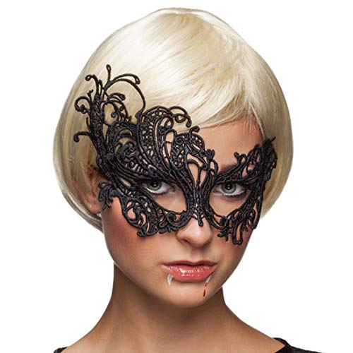 NET TOYS Venezianische Augen-Maske für Frauen | Schwarz | Elegante Damen-Maske aus Spitze | EIN Blickfang für Maskenball & Karneval NET TOYS Venezianische Augen-Maske für Frauen | Schwarz | Elegante Damen-Maske aus Spitze | EIN Blickfang für Maskenball & Karneval von NET TOYS