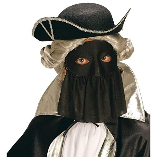 NET TOYS Venezianische Maske mit Schleier | Schwarz | Geheimnissvolle Damen-Verkleidung Augenmaske für Maskenball | Ideal für Nachtwäsche-Ball & Mottoparty von NET TOYS