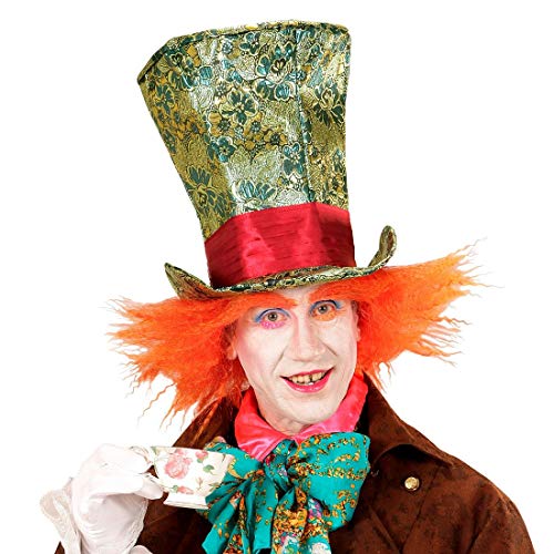 NET TOYS Verrückter Hutmacher Hut mit Haaren - Grün-Orange - Zauberhafte Herren-Kopfbedeckung Mad Hatter Zylinder-Hut - Genau richtig für Fasching & Fastnacht NET TOYS Verrückter Hutmacher Hut mit Haaren - Grün-Orange - Zauberhafte Herren-Kopfbedeckung Mad Hatter Zylinder-Hut - Genau richtig für Fasching & Fastnacht von NET TOYS