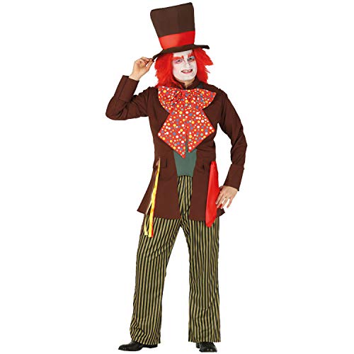 NET TOYS Verrückter Hutmacher Kostüm für Herren M (48/50) - Außergewöhnliche Männer-Verkleidung Alice im Wunderland - EIN Highlight für Kostümfest & Mottoparty von NET TOYS