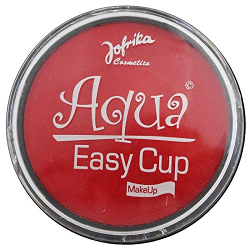 NET TOYS Wasser Make Up Aqua Schminke rot Aquaschminke Party Wasserschminke Wasserlösliches Makeup Faschingsschminke Kosmetik Karneval Accessoires von NET TOYS