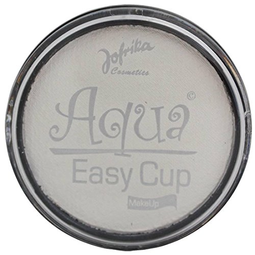 NET TOYS Wasser Make Up Aqua Schminke weiß Aquaschminke Party Wasserschminke Wasserlösliches Makeup Faschingsschminke Kosmetik Karneval Accessoires von NET TOYS