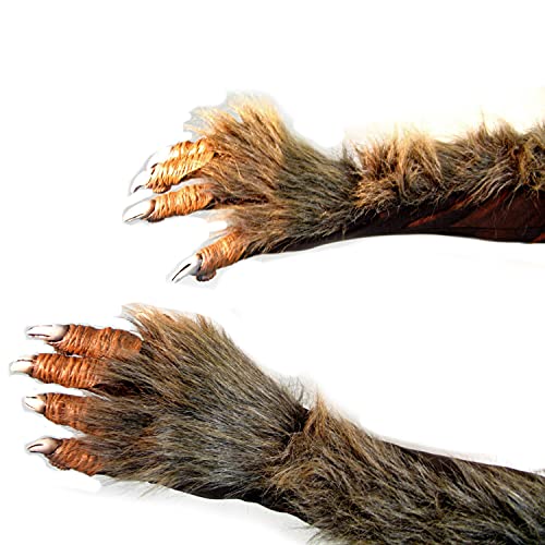 NET TOYS Werwolf Krallen Haarige Monster Handschuhe Wolfskrallen Ellenbogen Handschuhe Werwolf Hände Wolfshände Körperteil Imitat NET TOYS Werwolf Krallen Haarige Monster Handschuhe Wolfskrallen Ellenbogen Handschuhe Werwolf Hände Wolfshände Körperteil Imitat von NET TOYS