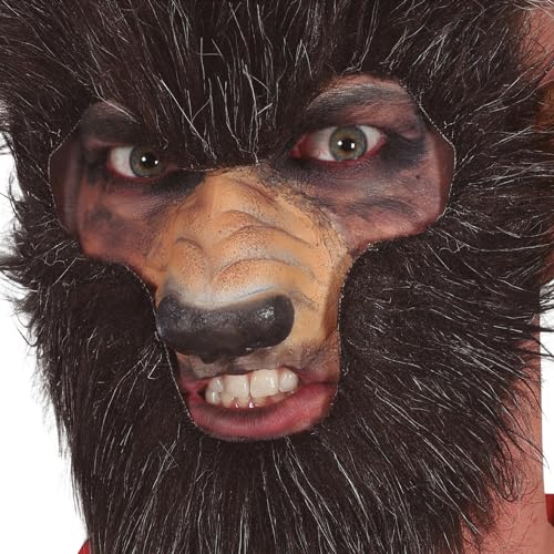 NET TOYS Werwolf Latex-Nase - Braun - Tierisches Unisex-Kostüm-Zubehör Wolfsnase - Kunstnase Monster für Halloween & Karneval von NET TOYS
