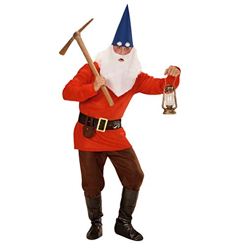 NET TOYS Witziges Zwergen-Kostüm für Herren - Rot L (52) - Tolle Männer-Verkleidung Faschingskostüm Kobold - Bestens geeignet für Fasching & Karneval von NET TOYS