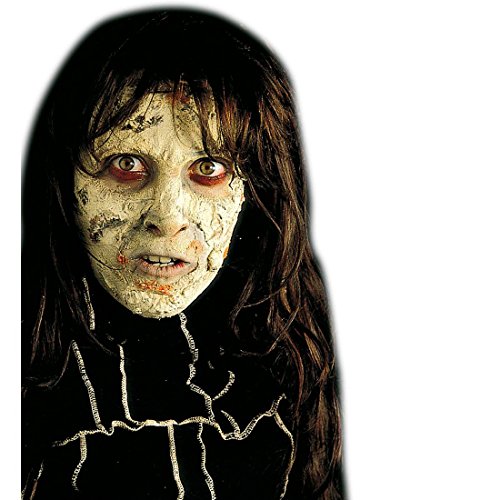 NET TOYS Zombie Haut Make Up Halloween Schminke grau Hexen Makeup Untoter Faschingsschminke Horror Theaterschminke Fahles Gesicht Schminkfarbe von NET TOYS