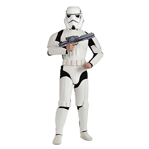 Star Wars Kostüm Stormtrooper M/L 48/52 Starwars Storm Trooper Sturmtruppler Outfit Verkleidung Herren Männer von NET TOYS