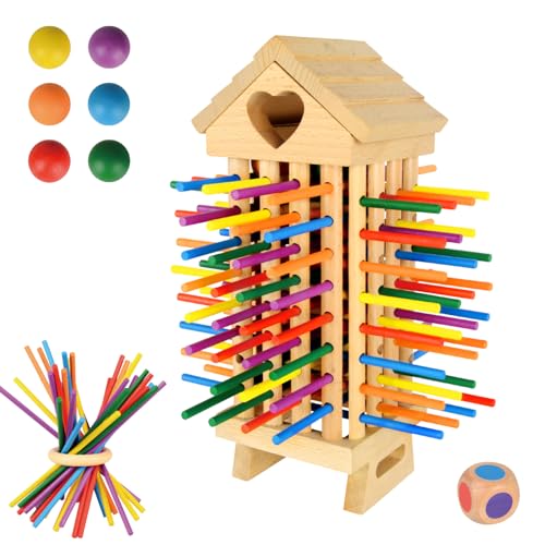 NEUFOOD Montessori Spielzeug ab 3 Jahre, 77 Stück Bunte Holzstäbchen Pädagogisches Brettspiel, Feinmotorik Spiel, Familienspiel Reisespiel für Kinder, Spiele ab 3 4 5 6 7 Jahren NEUFOOD Montessori Spielzeug ab 3 Jahre, 77 Stück Bunte Holzstäbchen Pädagogisches Brettspiel, Feinmotorik Spiel, Familienspiel Reisespiel für Kinder, Spiele ab 3 4 5 6 7 Jahren von NEUFOOD