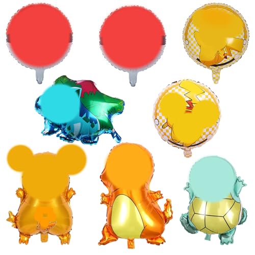 Kinder Geburtstag Party Deko, 8 PCS Folienballons Geburtstag, Ballon Kindergeburtstag Deko, Birthday Party Supplies für Kindergeburtstag, Babyparty Kinder Geburtstag Party Deko, 8 PCS Folienballons Geburtstag, Ballon Kindergeburtstag Deko, Birthday Party Supplies für Kindergeburtstag, Babyparty von NEUNEL
