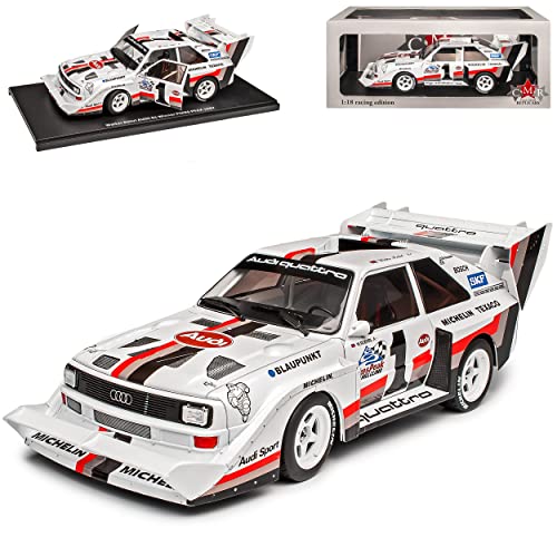 NEW A*U*D*I Sport Quattro S1 Sieger Pikes Peak Röhrl 1987 1/18 CMR Modell Auto mit individiuellem Wunschkennzeichen von NEW