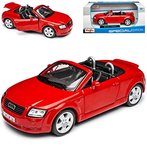 A*U*D*I TT 8N Cabrio Rot 1. Generation 1998-2006 1/24 Maisto Modell Auto mit individiuellem Wunschkennzeichen von NEW