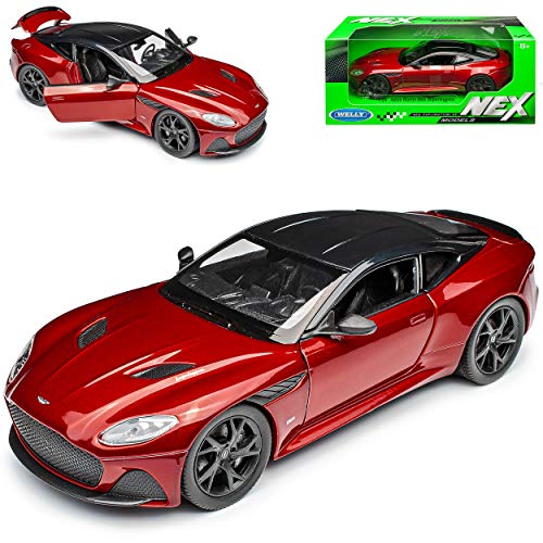 Aston Martin DBS Superleggera Coupe Rot Ab 2018 1/24 Welly Modell Auto von NEW