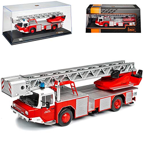 NEW Magirus DLK 2312 Feuerwehr Frankfurt Am Main 1/43 Ixo Modell Auto mit individiuellem Wunschkennzeichen von NEW