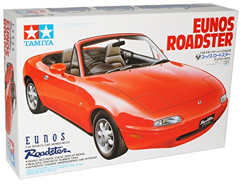 NEW Mazda MX5 NA 1989-1998 Rot Cabrio 24085 Kit Bausatz 1/24 Tamiyia Modell Auto mit individiuellem Wunschkennzeichen von NEW