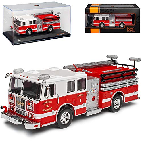 Seagrave Marauder II Feuerwehr Fire Brigade Charlotte 1/43 Ixo Modell Auto von NEW