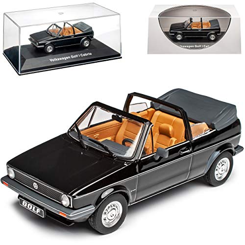 Volkwagen Golf I Cabrio Schwarz 1979-1993 1/43 Ixo Modell Auto von NEW