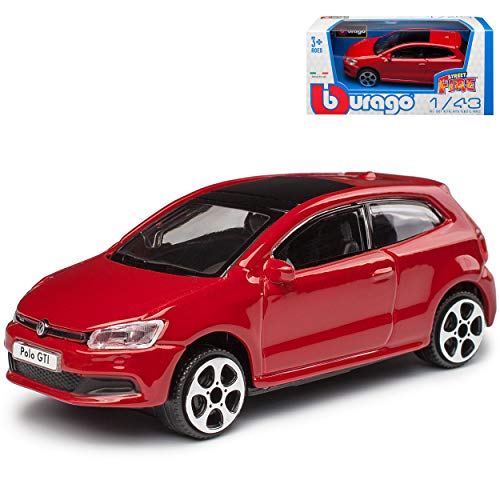 NEW Volkwagen Polo V GTI Typ 6R 3 Türer Rot 2009-2017 1/43 Burago Modell Auto NEW Volkwagen Polo V GTI Typ 6R 3 Türer Rot 2009-2017 1/43 Burago Modell Auto von NEW