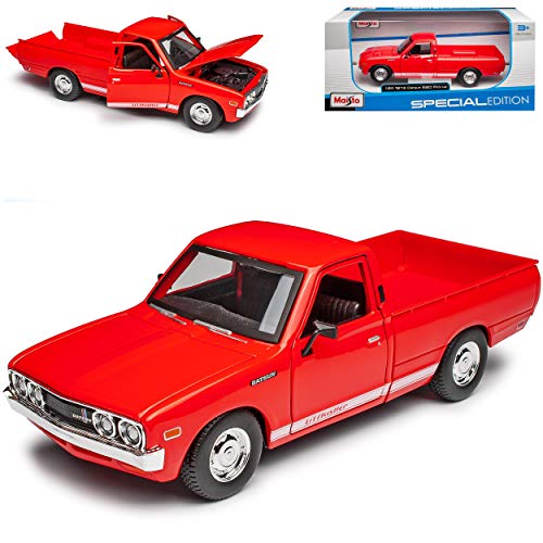 Nisan Datsun 620 Pick-Up Rot 1972-1979 1/24 Maisto Modell Auto von NEW
