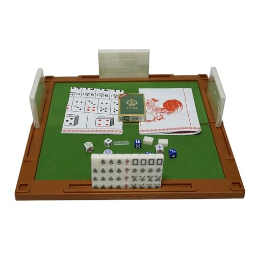 NEWFUN Majong Stones Game, 22mm Mahjong Game, Mini Traditional Chinese Riichi Mahjong Set with 144 Majong Toys, Chinese Majong Game Set for Leisure Travel Party Family Games NEWFUN Majong Stones Game, 22mm Mahjong Game, Mini Traditional Chinese Riichi Mahjong Set with 144 Majong Toys, Chinese Majong Game Set for Leisure Travel Party Family Games von NEWFUN