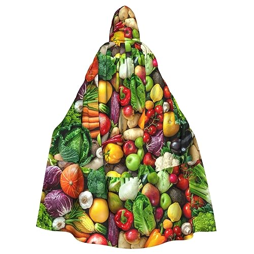 NEZIH Frisches Obst und Gemüse, voller Länge, Karnevals-Umhang mit Kapuze, Unisex, Cosplay-Kostüme, Umhang für Erwachsene, 185 cm NEZIH Frisches Obst und Gemüse, voller Länge, Karnevals-Umhang mit Kapuze, Unisex, Cosplay-Kostüme, Umhang für Erwachsene, 185 cm von NEZIH