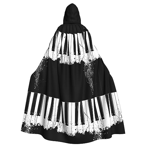 NEZIH Klavier-Umhang mit Kapuze, Unisex, Cosplay-Kostüme, Umhang für Erwachsene, 185 cm von NEZIH