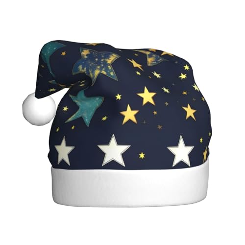 NEZIH Weihnachtsmütze mit Sternen und östlichen Sternen, perfektes Zubehör für Weihnachtsmützen, Party für Männer, Frauen, von NEZIH