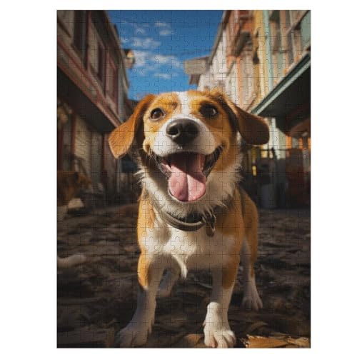 Beagle Puzzle Animal 500 PCS Puzzleteile Für Erwachsene Und Kinder Puzzle Im Panoramaformat Animal von NEylim