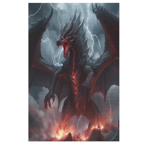 Dargon - 1000 Teile Puzzle – Animal - Hochauflösendes - Gelegenheitsspiel – 1000 Teile Holzpuzzle 1000 PCS von NEylim