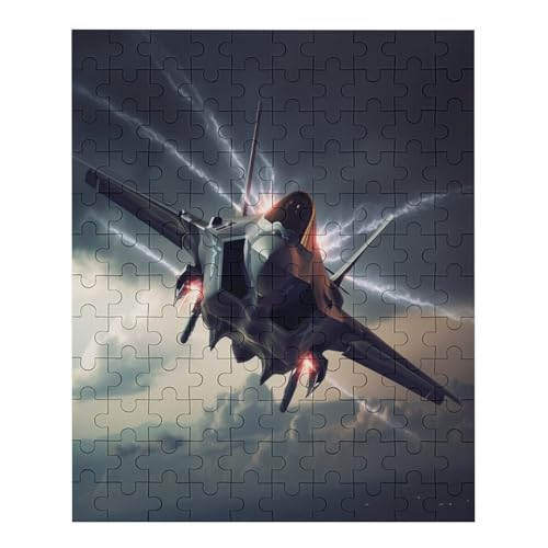 F 35 Fighter - 120 Teile Puzzle – - Hochauflösendes - Gelegenheitsspiel – 120 Teile Holzpuzzle 120 PCS von NEylim
