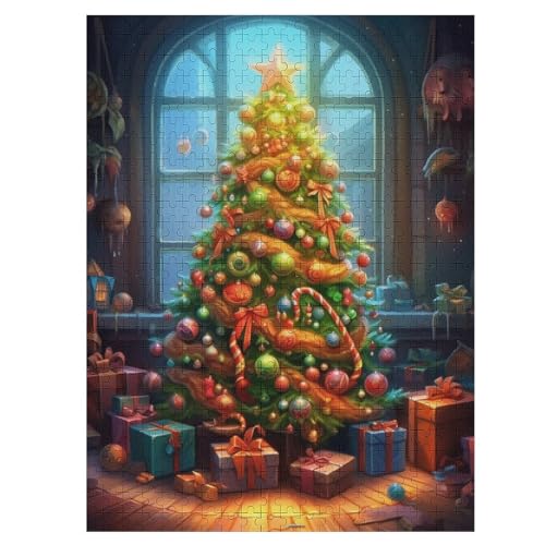 Festive Christmas Puzzle 500 PCS - Erwachsenenpuzzle Mit - Geschicklichkeitsspiel Für Die Ganze Familie - Ideal Als Holzpuzzle von NEylim