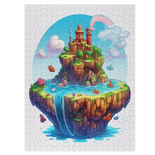 Game Island - 500 Teile Puzzle – - Hochauflösendes - Gelegenheitsspiel – 500 Teile Holzpuzzle 500 PCS von NEylim