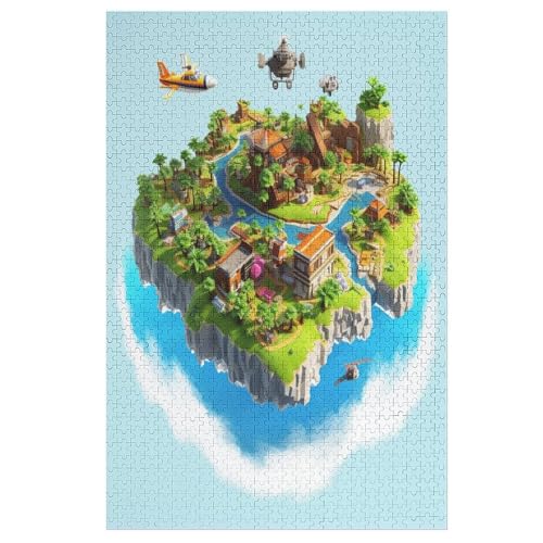 Game Island Puzzle 1000 PCS - Erwachsenenpuzzle Mit - Geschicklichkeitsspiel Für Die Ganze Familie - Ideal Als Holzpuzzle von NEylim