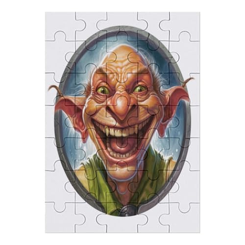 Goblin - 35 Teile Puzzle – - Hochauflösendes - Gelegenheitsspiel – 35 Teile Holzpuzzle 35 PCS von NEylim