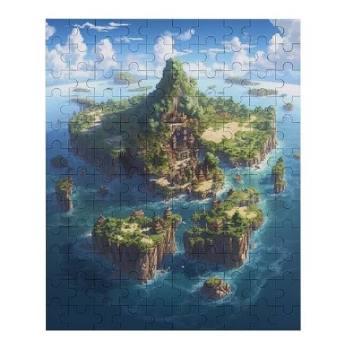 Islands Puzzle 120 PCS - Erwachsenenpuzzle Mit - Geschicklichkeitsspiel Für Die Ganze Familie - Ideal Als Holzpuzzle von NEylim