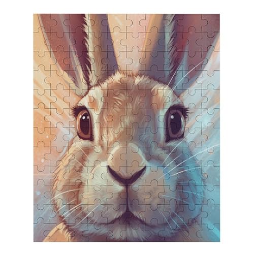 Kaninchen Puzzle 120 PCS Puzzleteile Für Erwachsene Und Kinder Puzzle Im Panoramaformat von NEylim