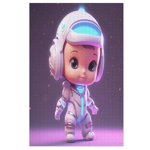 Kawaii Space Girl Puzzle 1000 PCS - Erwachsenenpuzzle Mit - Geschicklichkeitsspiel Für Die Ganze Familie - Ideal Als Holzpuzzle von NEylim