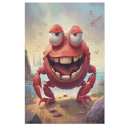 Krabbe - 1000 Teile Puzzle – Cute Animal - Hochauflösendes - Gelegenheitsspiel – 1000 Teile Holzpuzzle 1000 PCS von NEylim