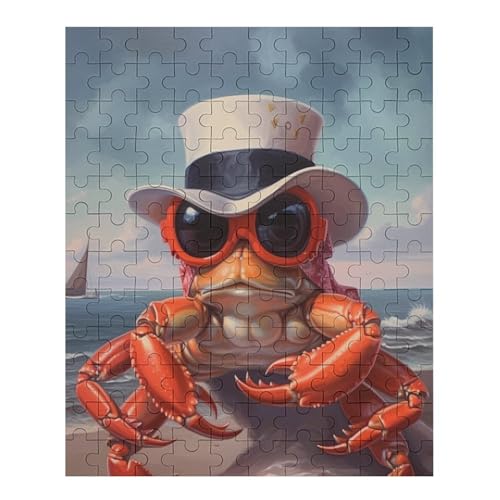Krabbe - 70 Teile Puzzle – - Hochauflösendes - Gelegenheitsspiel – 70 Teile Holzpuzzle 70 PCS von NEylim