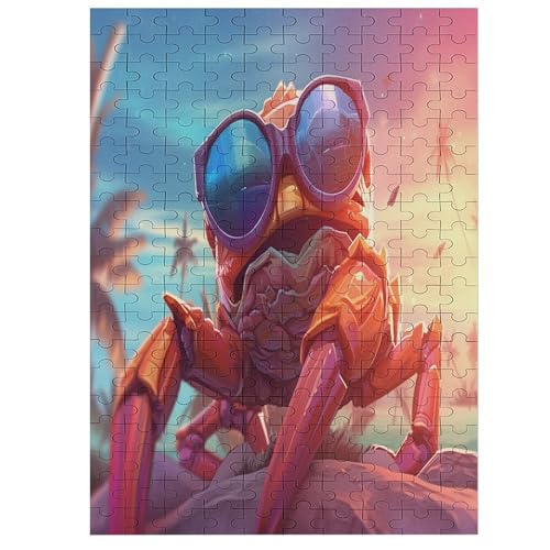 Krabbe - Cute Animal Sammelpuzzle - Cute Animal - Puzzle 200 PCS, Erwachsenenpuzzle Mit Verstecktem Bild, Medium, Hochauflösendes von NEylim