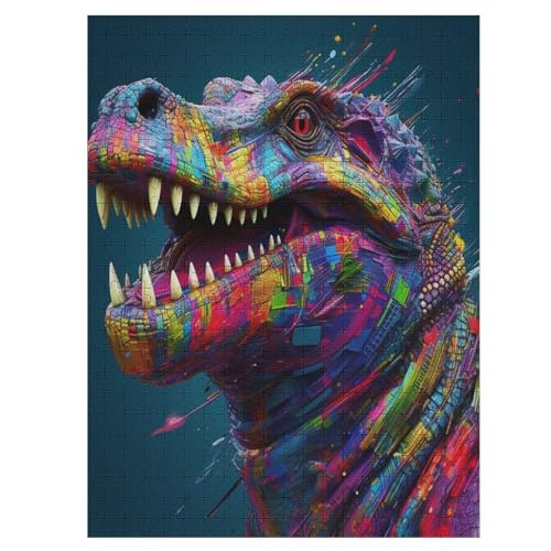 Krokodil - 500 Teile Puzzle – - Hochauflösendes - Gelegenheitsspiel – 500 Teile Holzpuzzle 500 PCS von NEylim