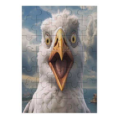 Möwe - 35 Teile Puzzle – - Hochauflösendes - Gelegenheitsspiel – 35 Teile Holzpuzzle 35 PCS von NEylim
