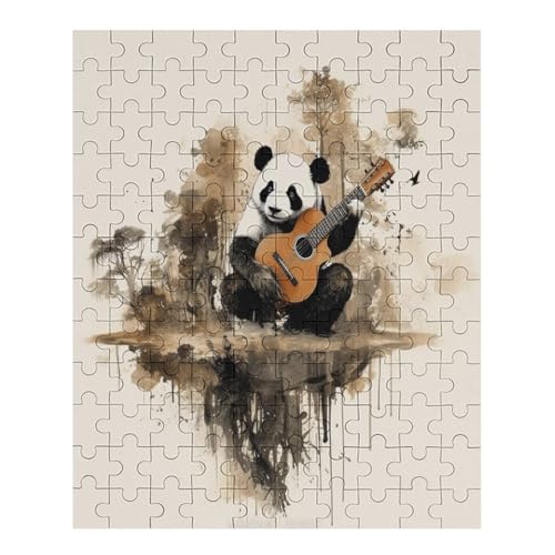 Music Panda Puzzle 120 PCS - Erwachsenenpuzzle Mit - Geschicklichkeitsspiel Für Die Ganze Familie - Ideal Als Holzpuzzle von NEylim