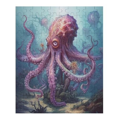 Octopus - 70 Teile Puzzle – - Hochauflösendes - Gelegenheitsspiel – 70 Teile Holzpuzzle 70 PCS von NEylim