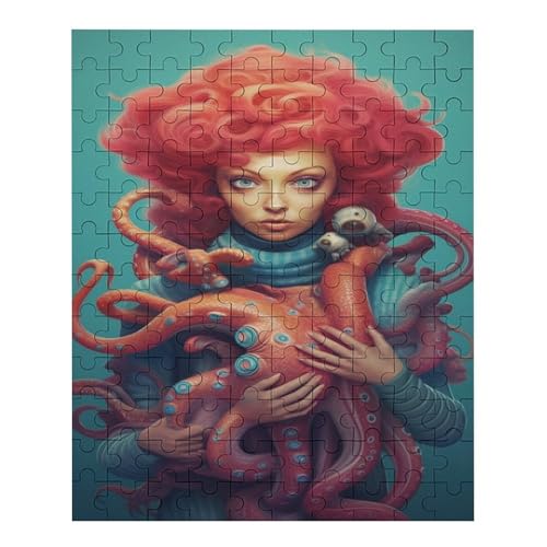 Oktopus 120-teiliges Puzzle-Puzzlespiel Aus Pappe – Entspannungs-Puzzlespiele – Denksport-Puzzle – (, 120 PCS), Hochauflösendes von NEylim