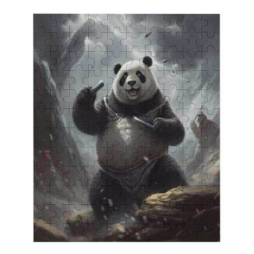 Panda Puzzle 120 PCS - Erwachsenenpuzzle Mit Animal - Geschicklichkeitsspiel Für Die Ganze Familie - Ideal Als Holzpuzzle von NEylim