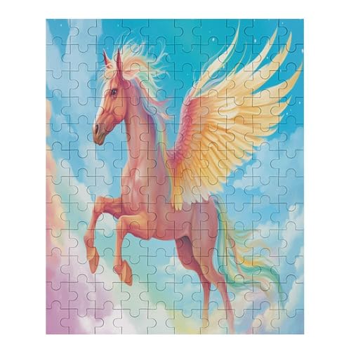 Pegasus - 70 Teile Puzzle – - Hochauflösendes - Gelegenheitsspiel – 70 Teile Holzpuzzle 70 PCS von NEylim