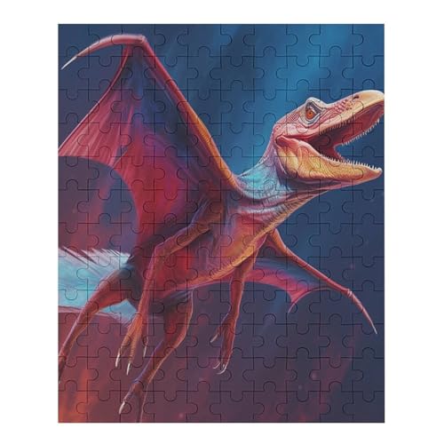 Pterosaurier.kgm - 70 Teile Puzzle – - Hochauflösendes - Gelegenheitsspiel – 70 Teile Holzpuzzle 70 PCS von NEylim
